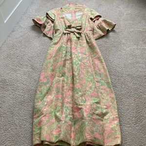 Vintage spring Oscar Del la Renta full length dress